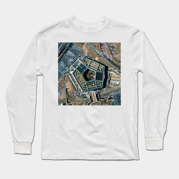 Pentagon building (T835/0265) Long Sleeve T-Shirt by SciencePhoto